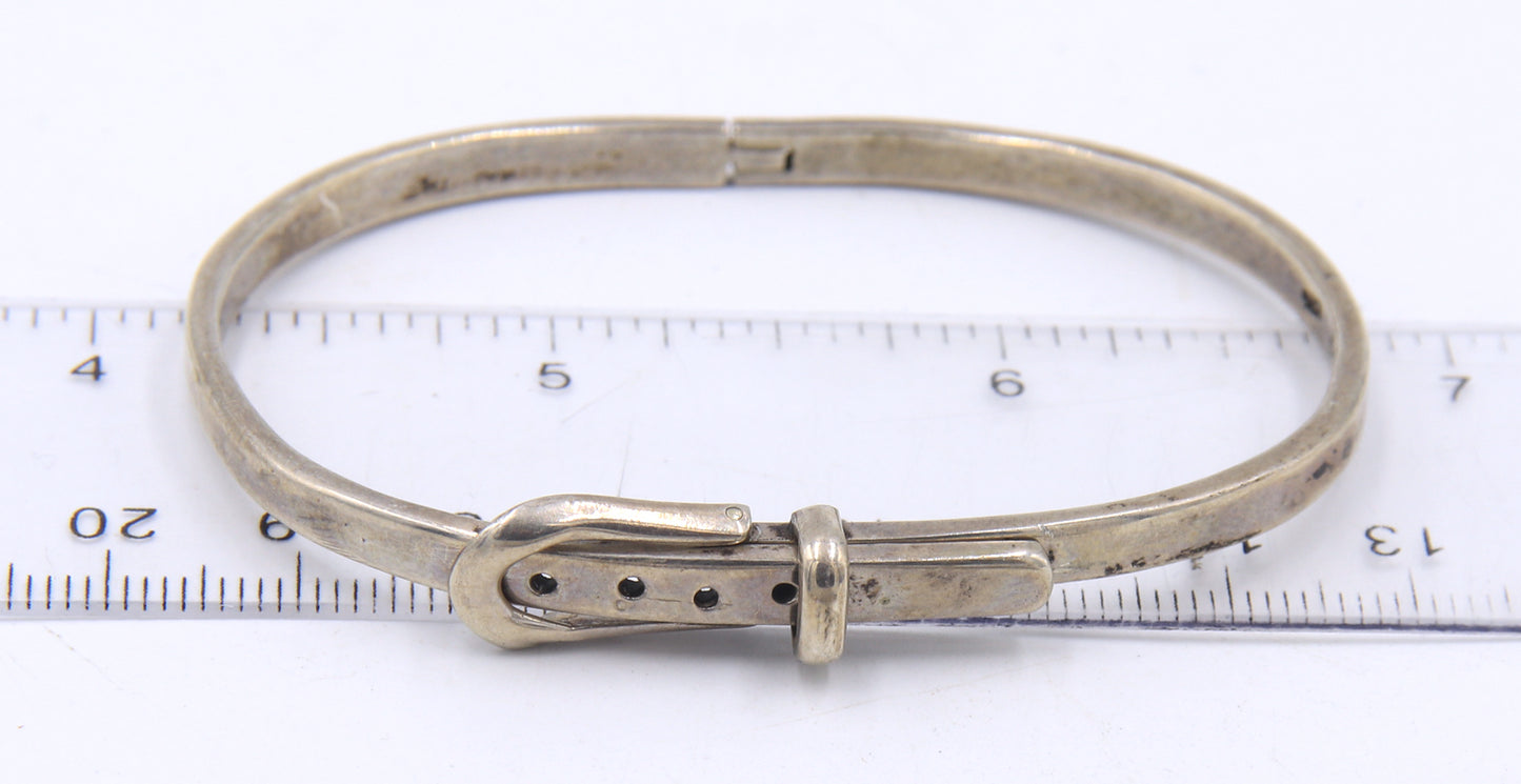 Group lot of vintage 925 sterling silver bangles