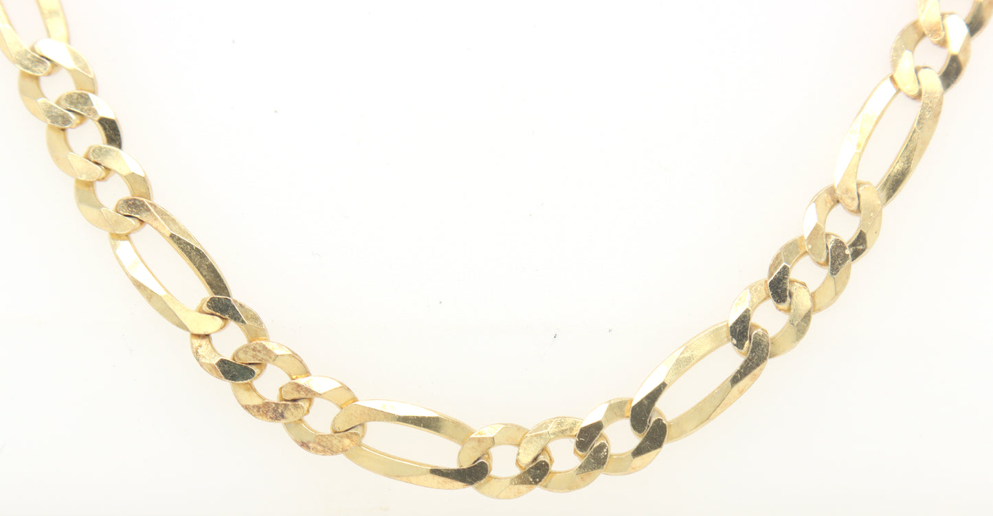 925 Sterling silver Figaro chain necklace