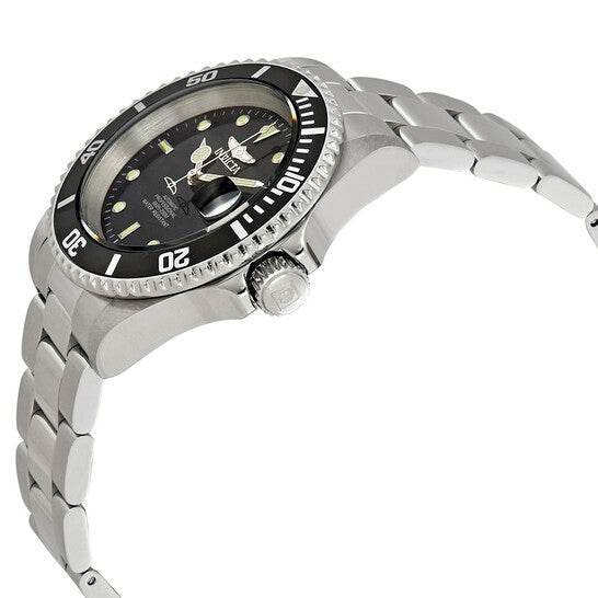 Invicta Pro Diver Automatic Men's Watch – Black Dial, Stainless Steel Bracelet