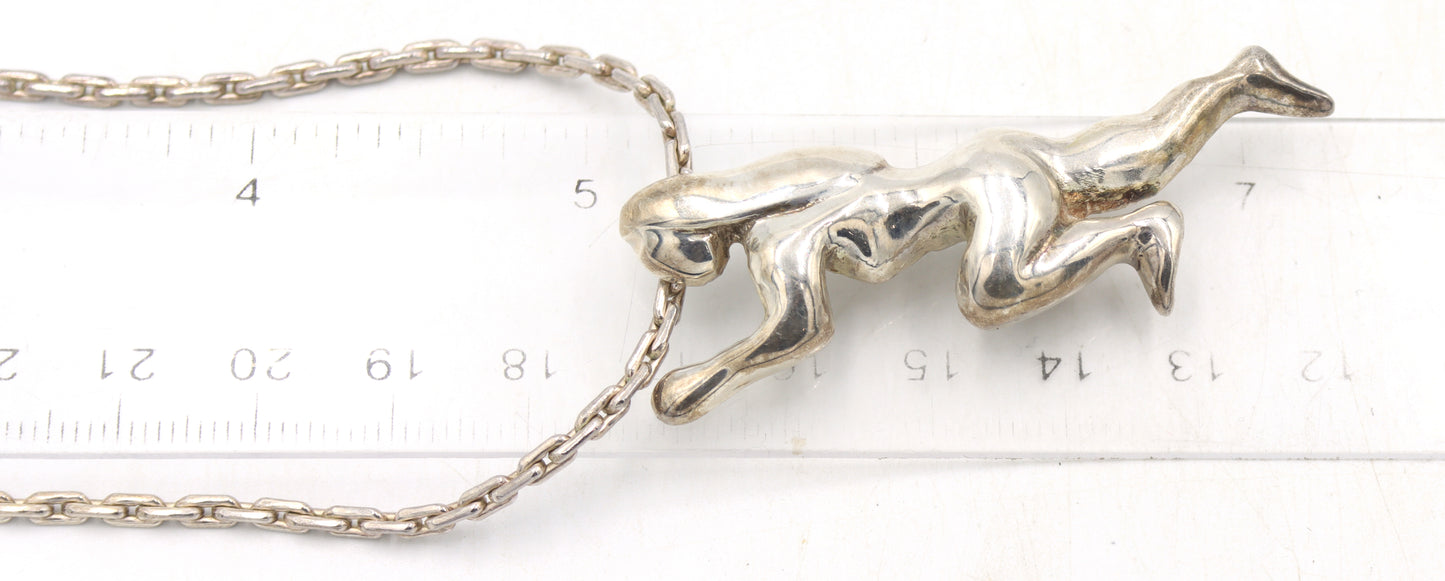Group lot of 6 Vintage 925 sterling silver necklaces