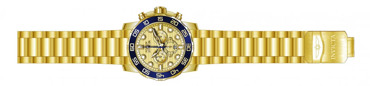 Invicta Men's Pro Diver Quartz Chronograph Gold Dial Watch