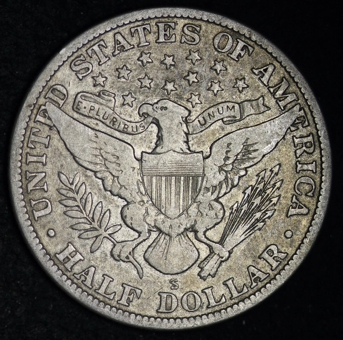 1915-S Barber Half Dollar Silver Coin San Francisco Mint Key Final Year Issue Fine-Very Fine