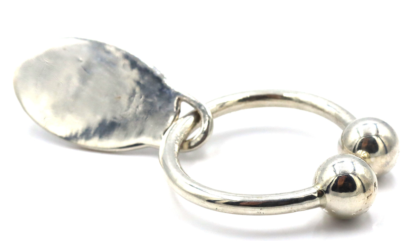 Tiffany & Co return to Tiffany oval tag screwball key ring