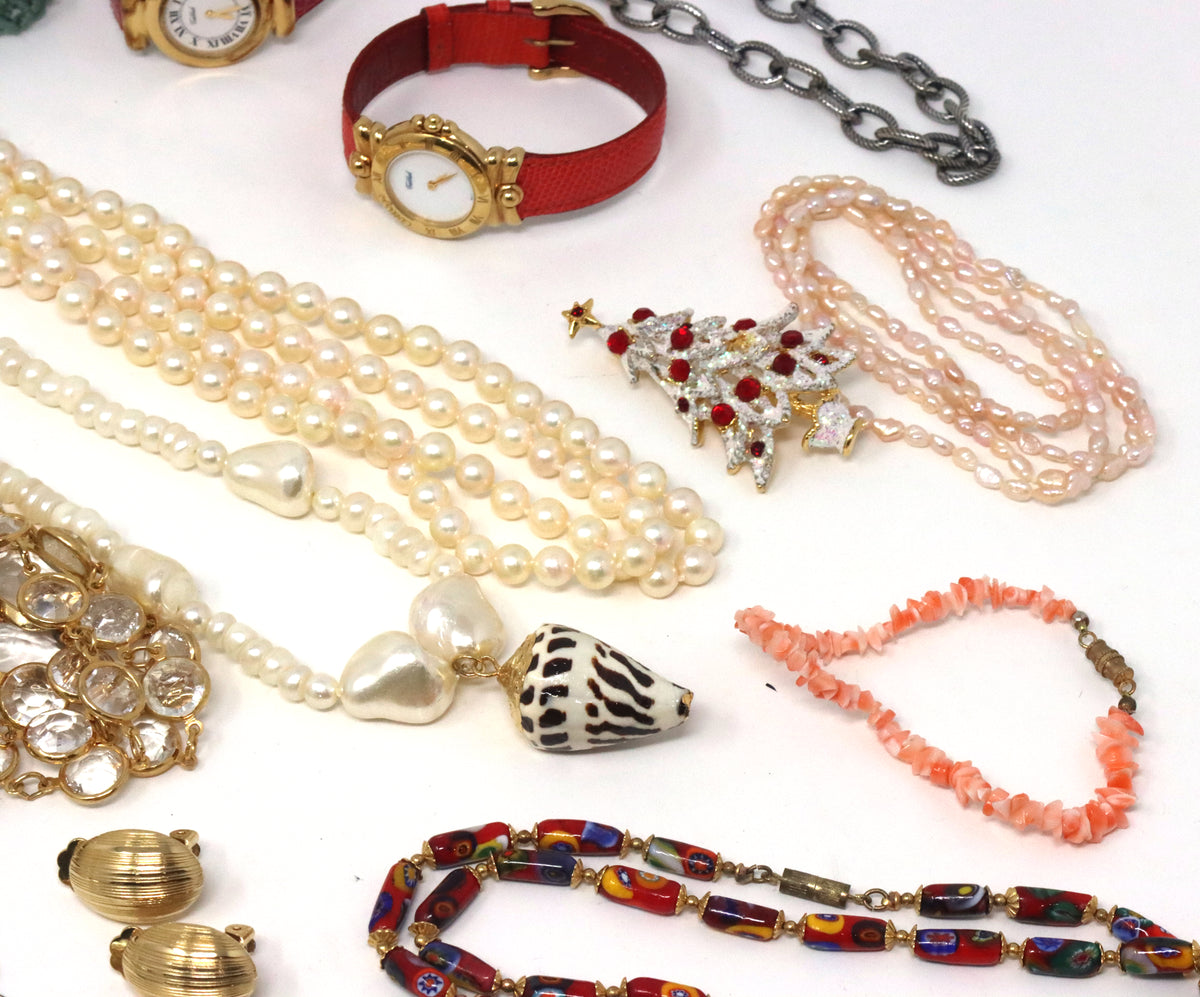 Big group lot of mixed costume jewelry