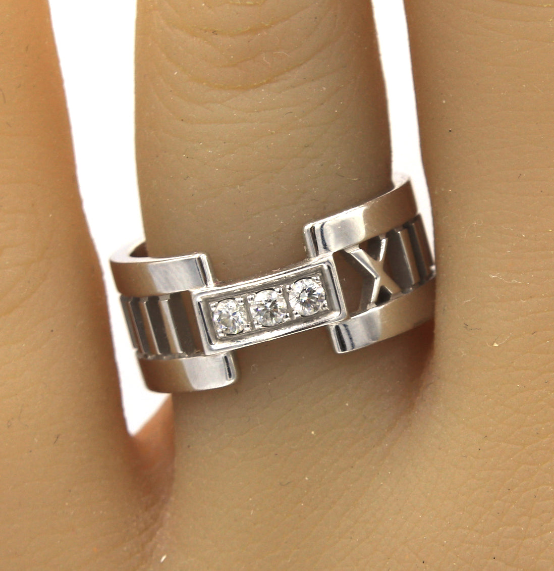 Tiffany & Co. Atlas Diamond Open Band Ring in 18K