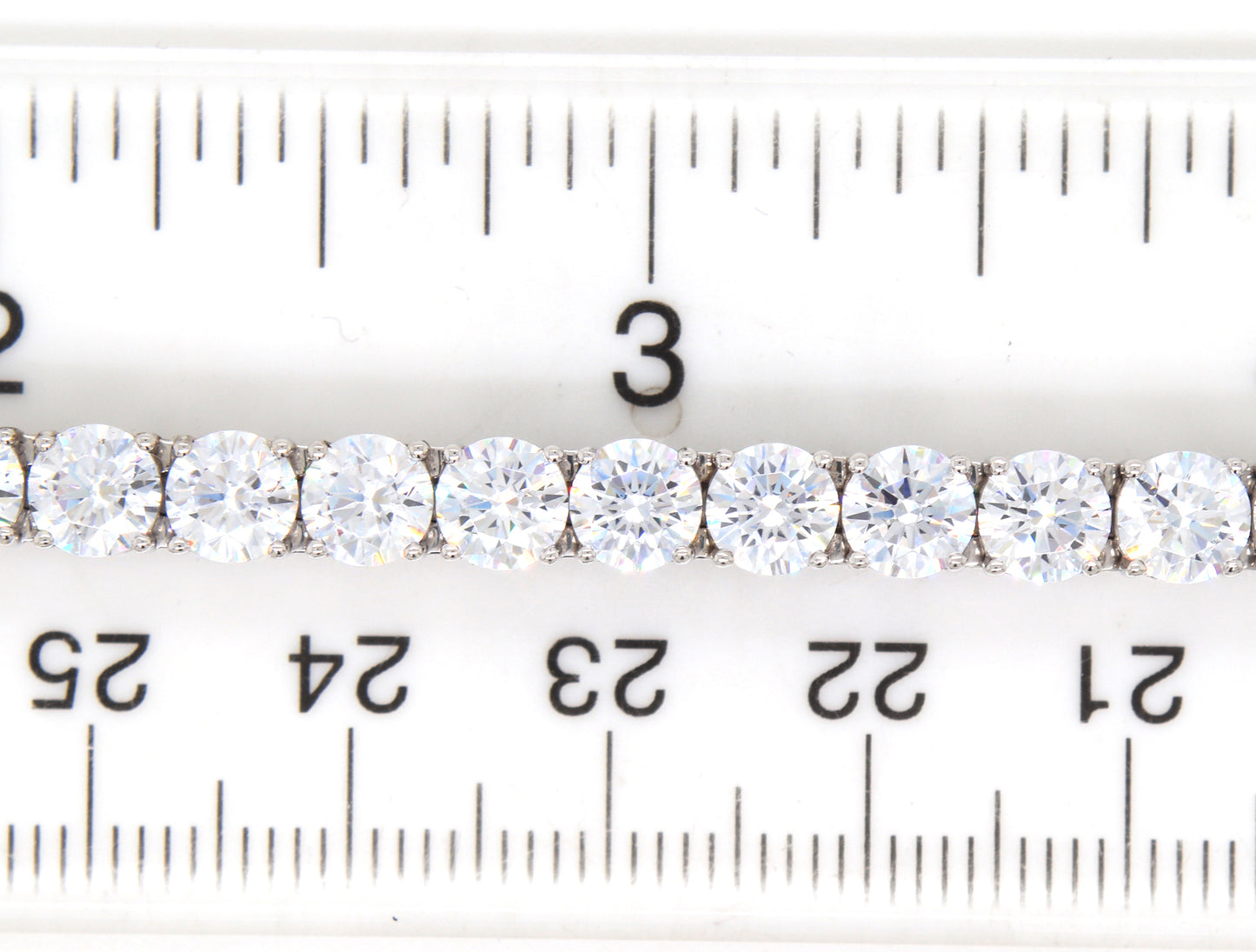 925 Sterling silver cubic zirconia tennis bracelet