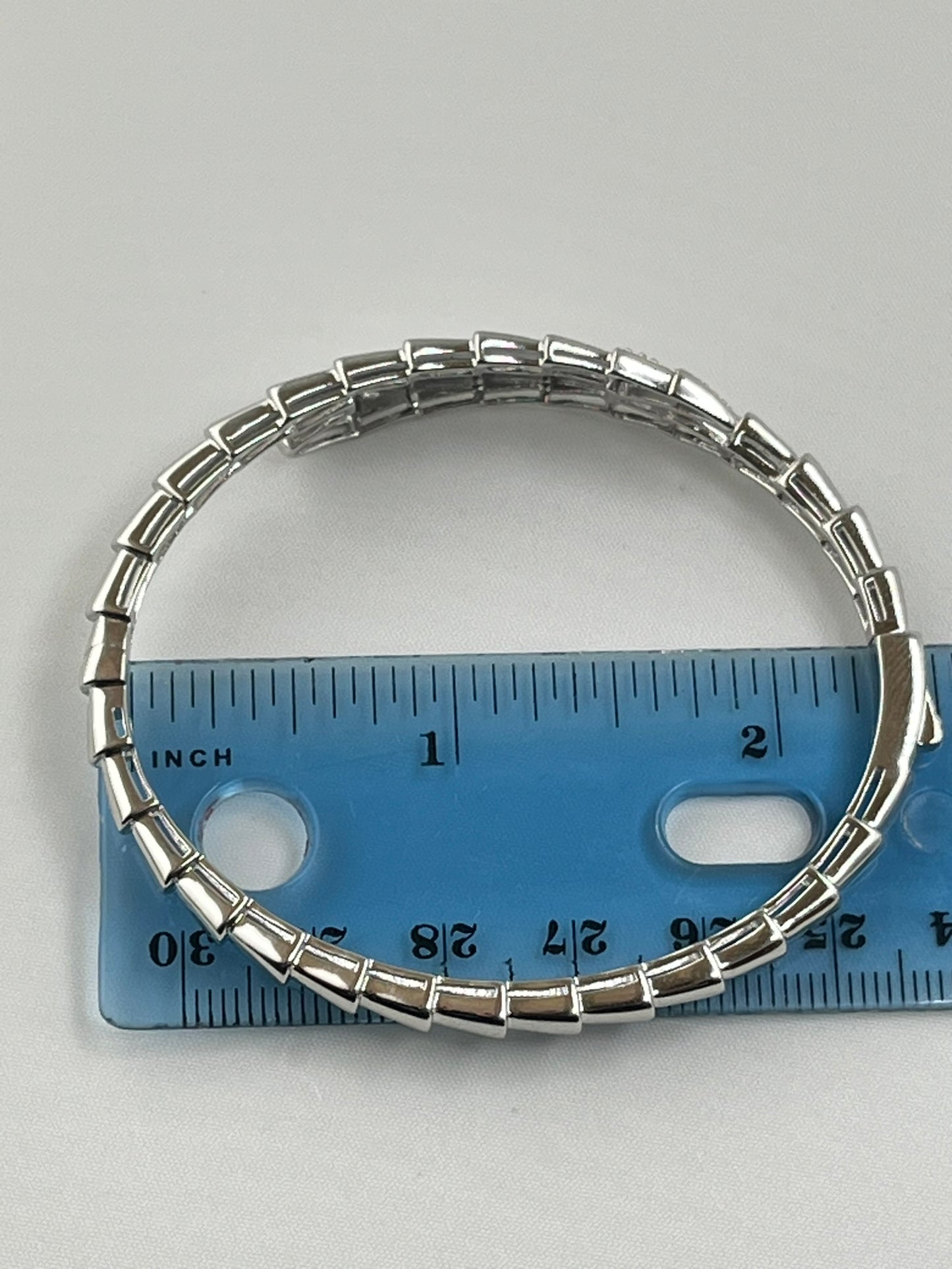 925 Sterling Silver Serpenti Style Snake Bangle
