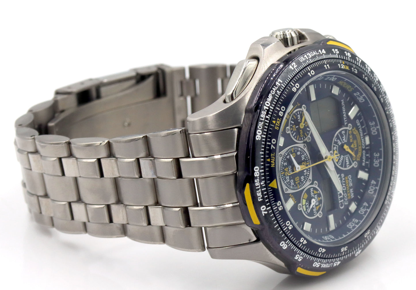 Citizen Eco Drive titanium blue angel sky Hawk watch