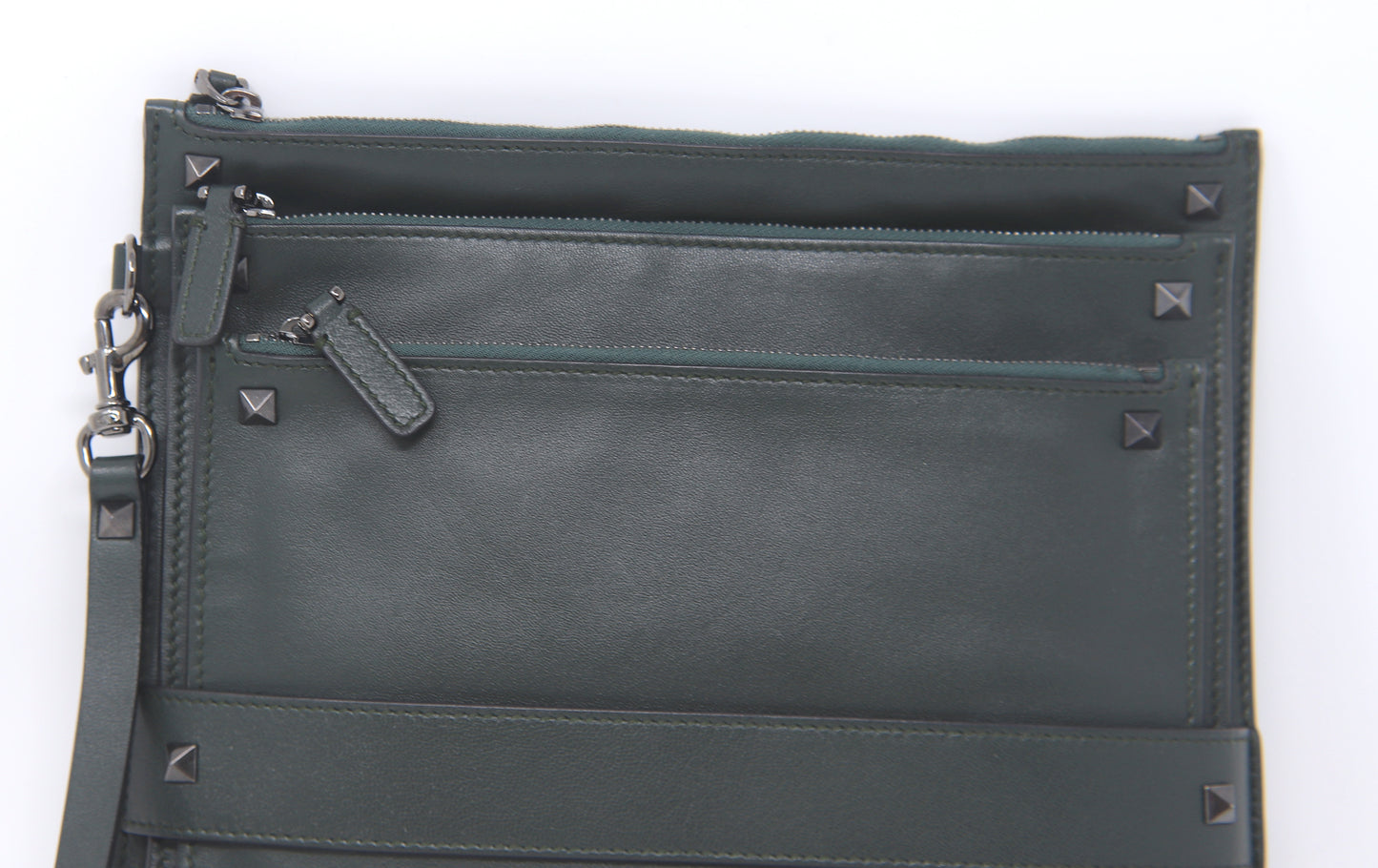 Valentino Trio Rockstud Wristless Clutch