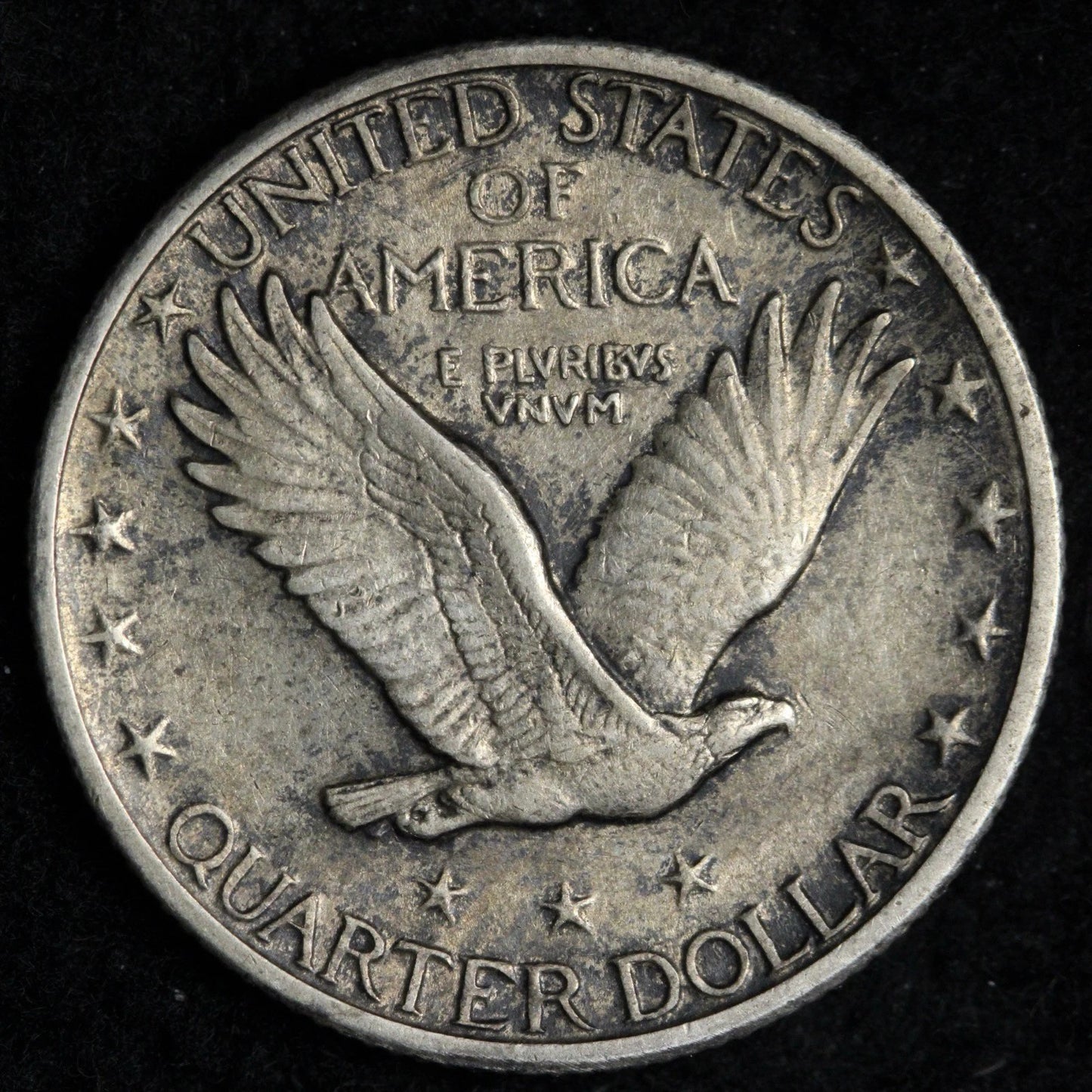 1927 Standing Liberty Quarter Philadelphia Mint Fine (F-12) Details 90% Silver U.S. Coin