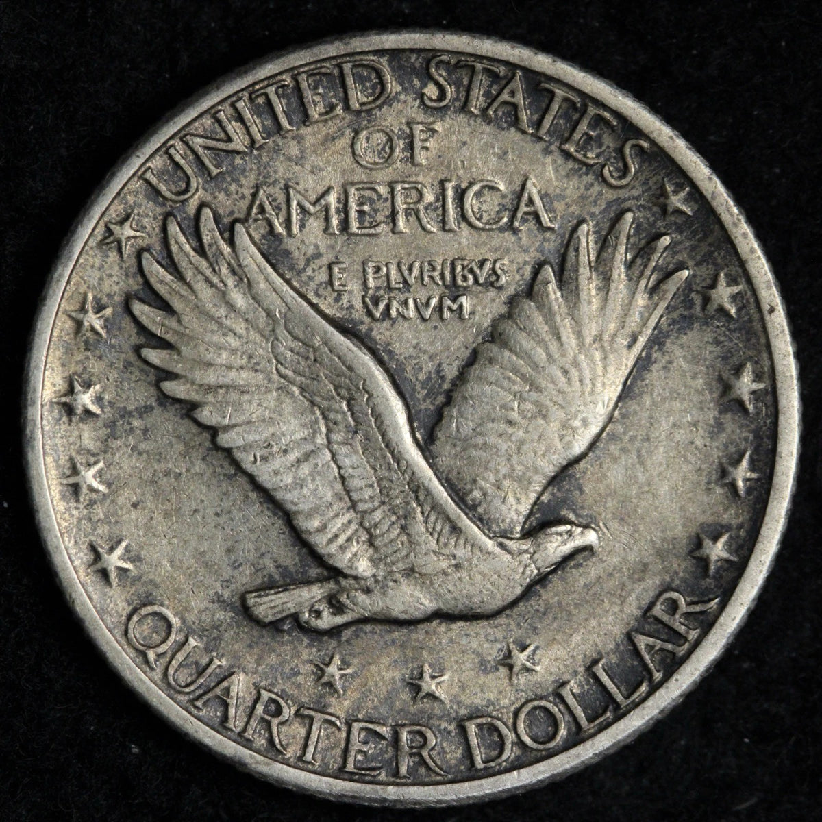 1927 Standing Liberty Quarter Philadelphia Mint Fine (F-12) Details 90% Silver U.S. Coin