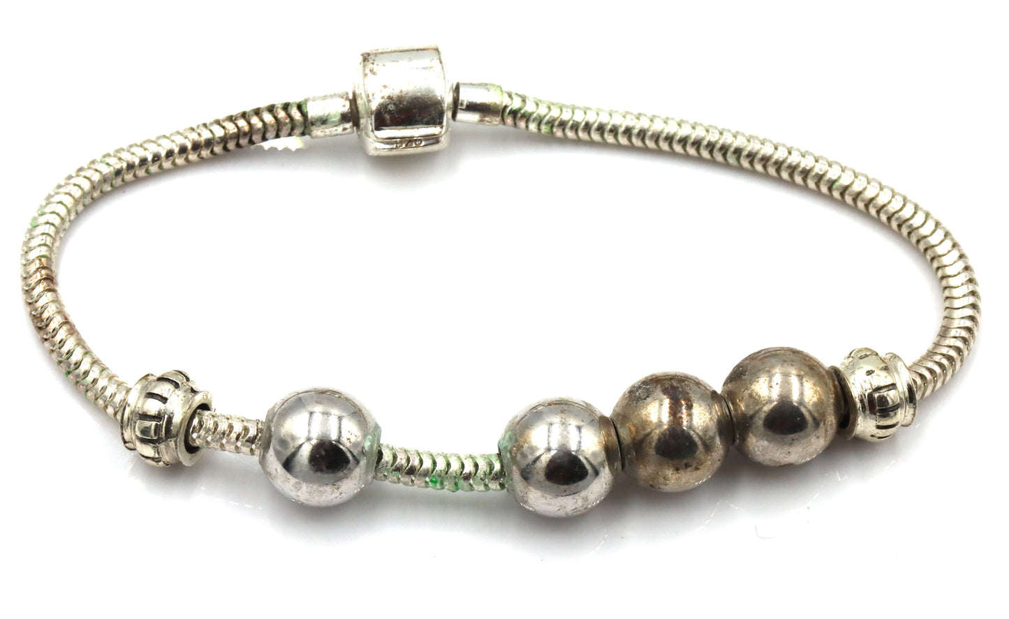 Group lot of 5 vintage 925 sterling silver bracelets