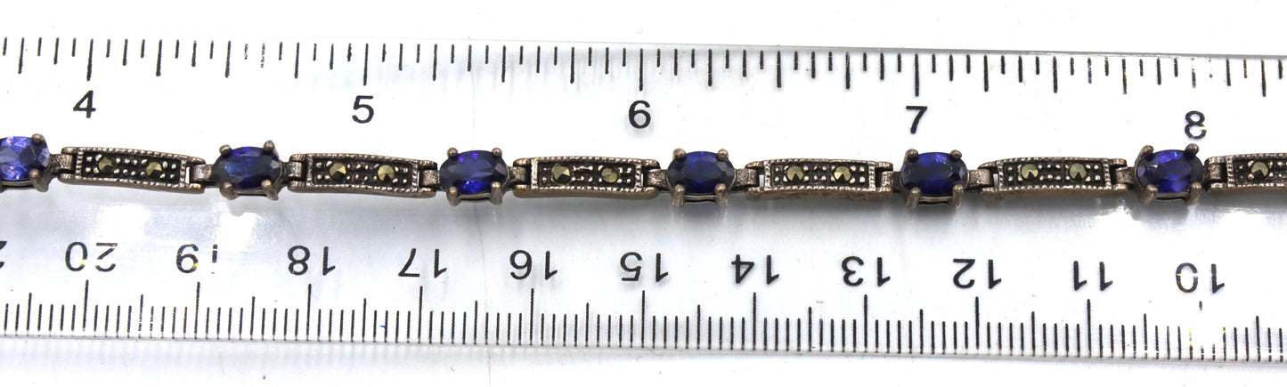 Group lot of 6 vintage 925 sterling silver bracelets