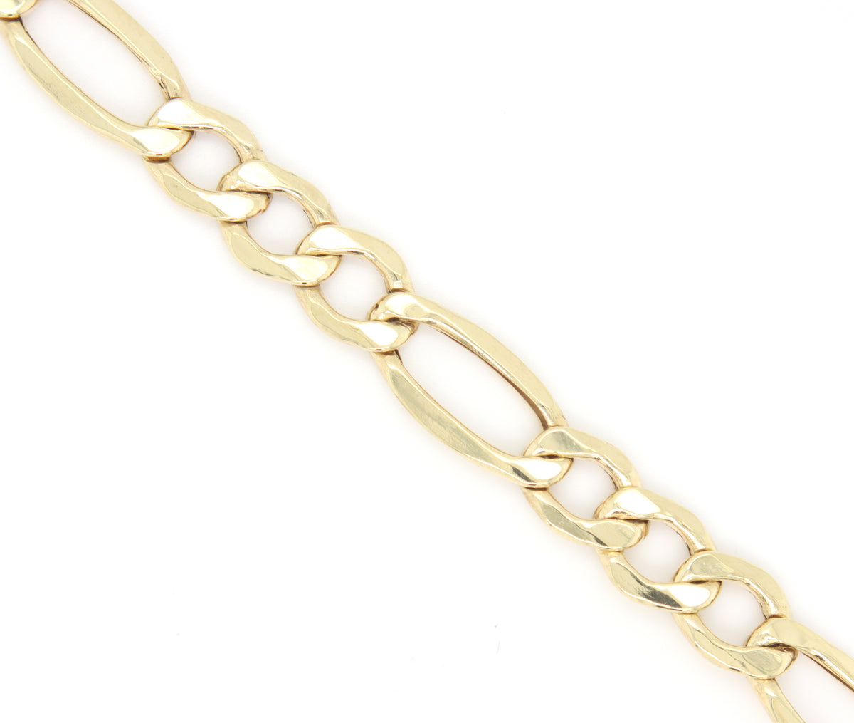 10kt Yellow gold Figaro chain necklace