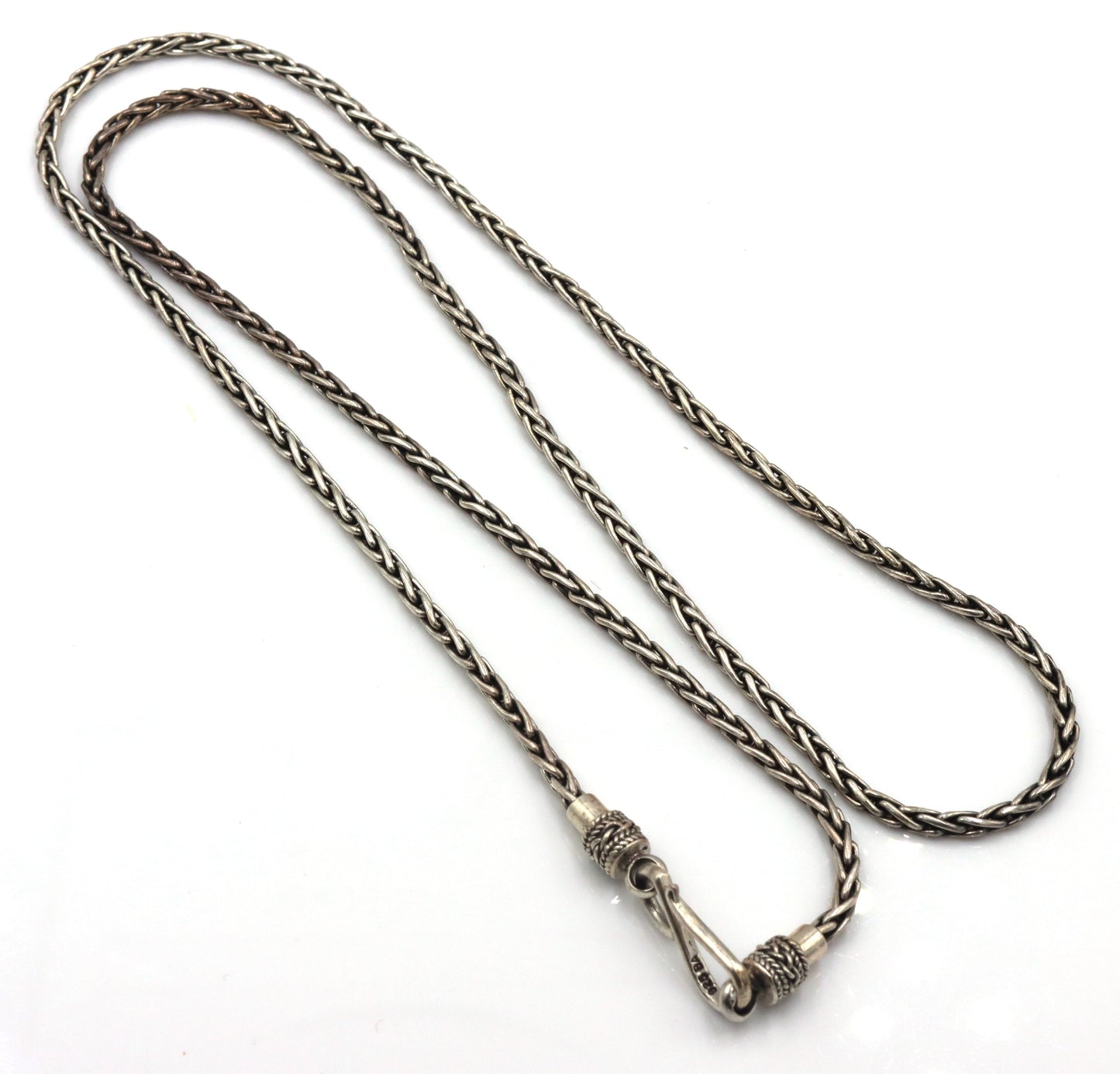 925 Sterling silver signed byzantine chain