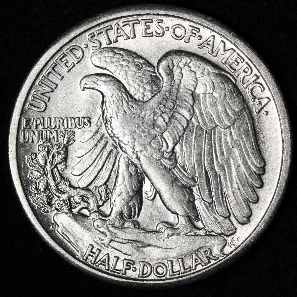 1944-D Walking Liberty Silver Half Dollar Denver Mint 90% Silver About Uncirculated (AU)