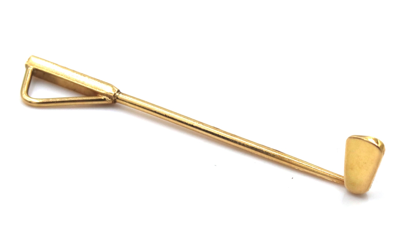 14kt Yellow gold Golf club charm pendant with pearl