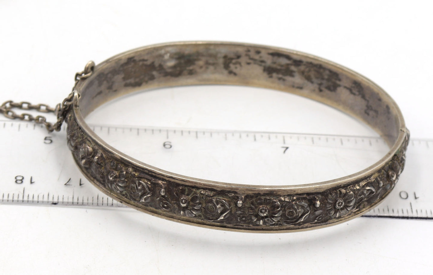 Group lot of Vintage 925 sterling silver cuff bangles