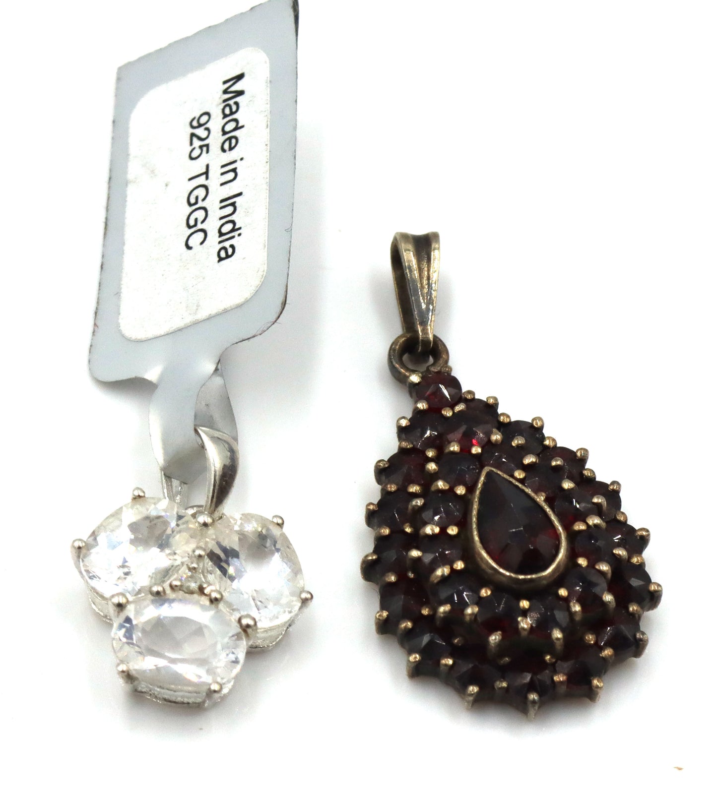 Group lot of vintage 925 sterling silver pendants
