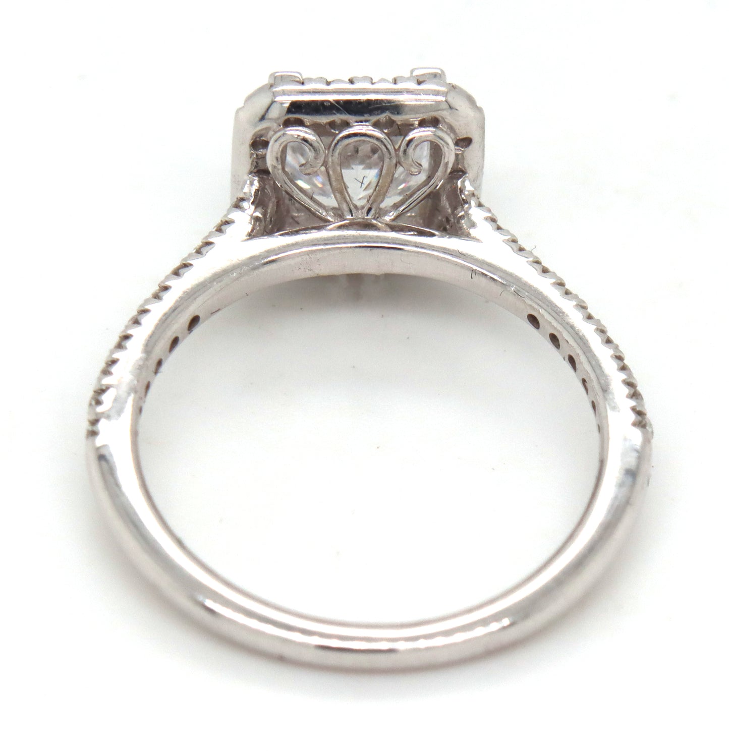 Gabriel & Co 0.38ctw princess cut halo semi mtg