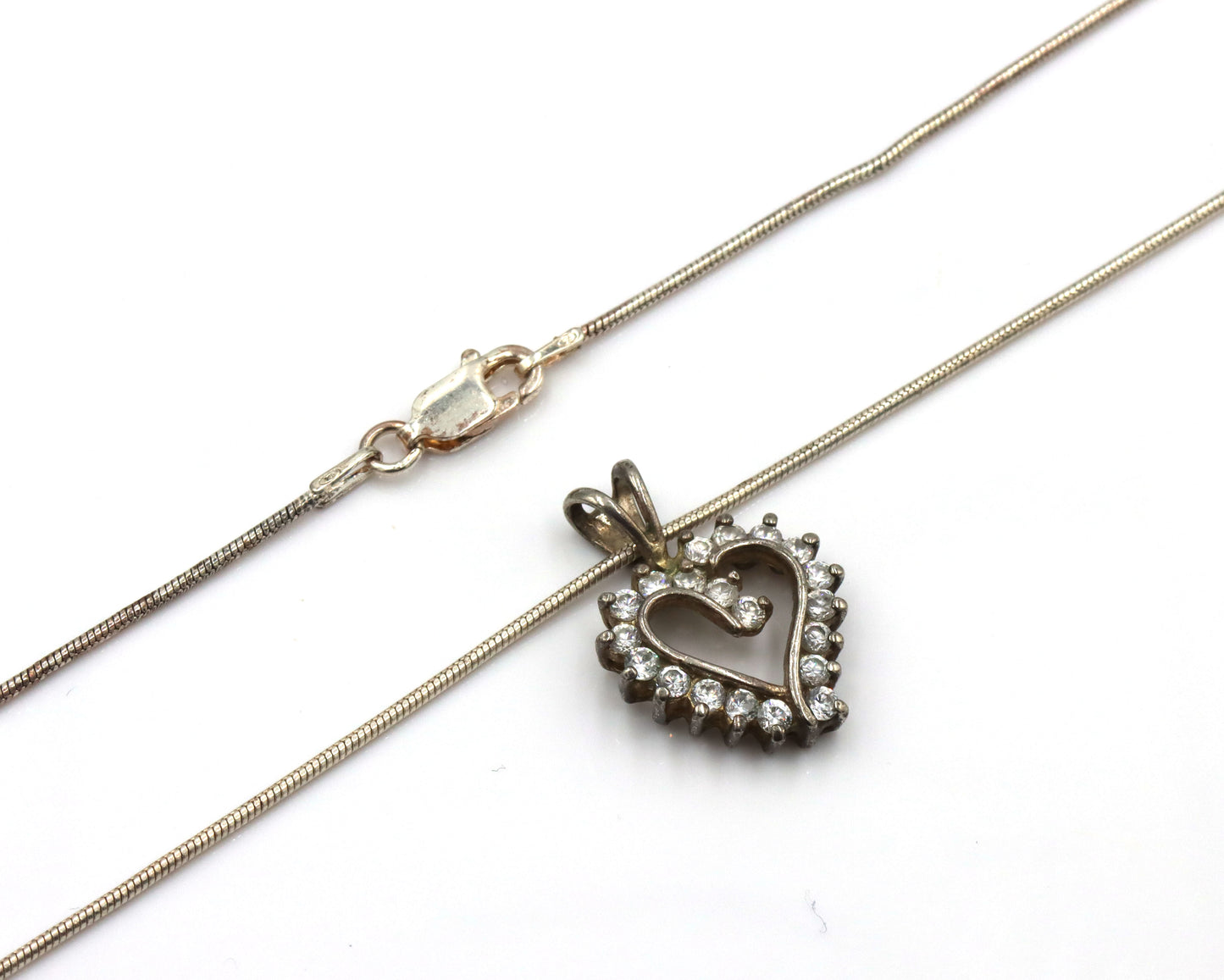 Vintage 925 sterling silver group lot of 4 pendants on chains