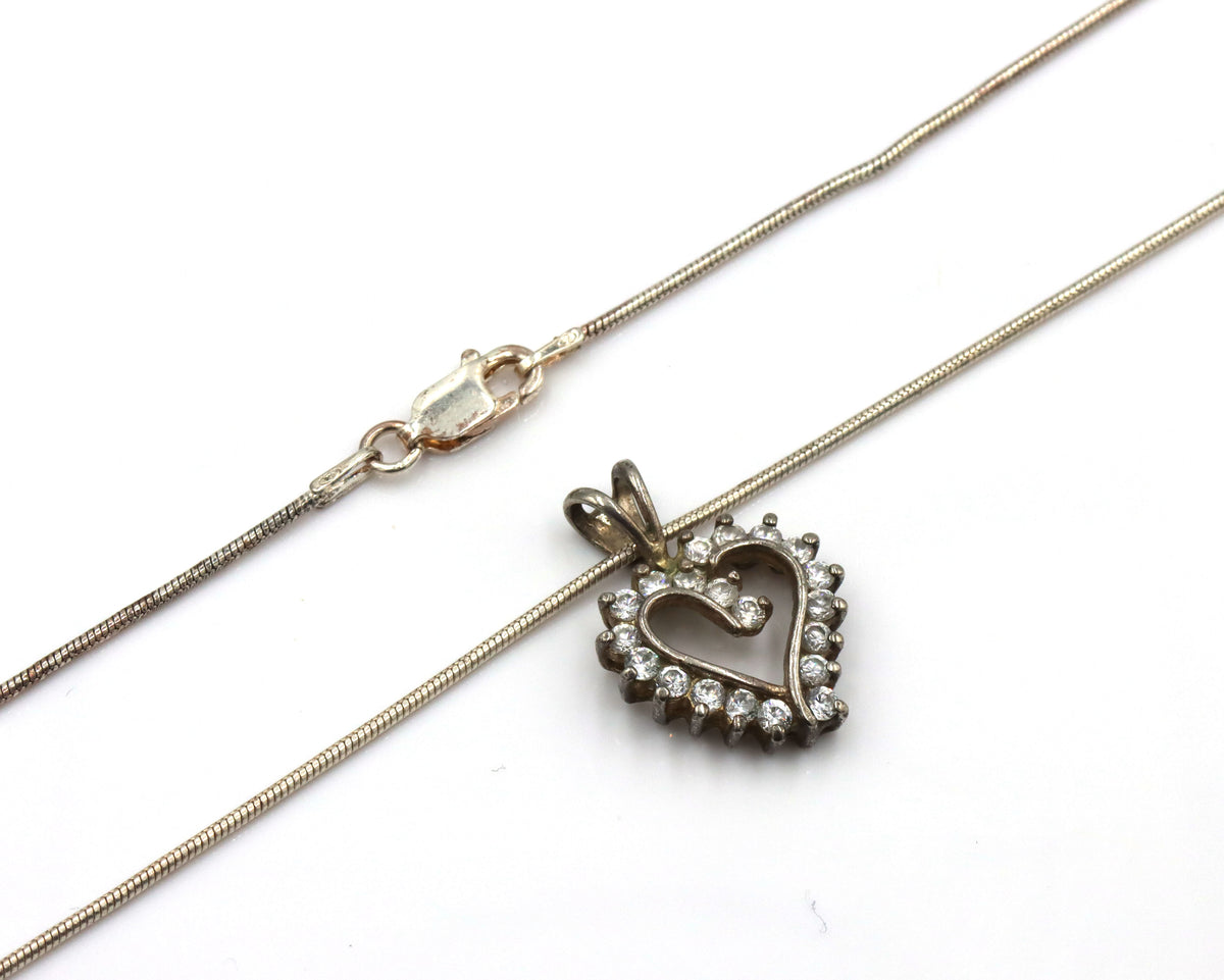 Vintage 925 sterling silver group lot of 4 pendants on chains