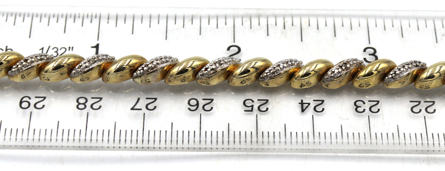 Group lot of 4 Vintage 925 sterling silver bracelets