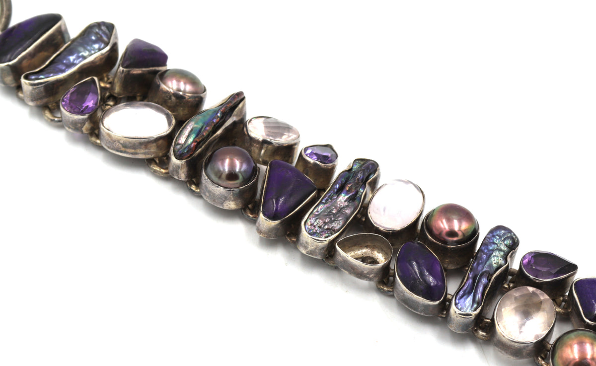 Group of vintage 925 sterling silver mixed jewelry