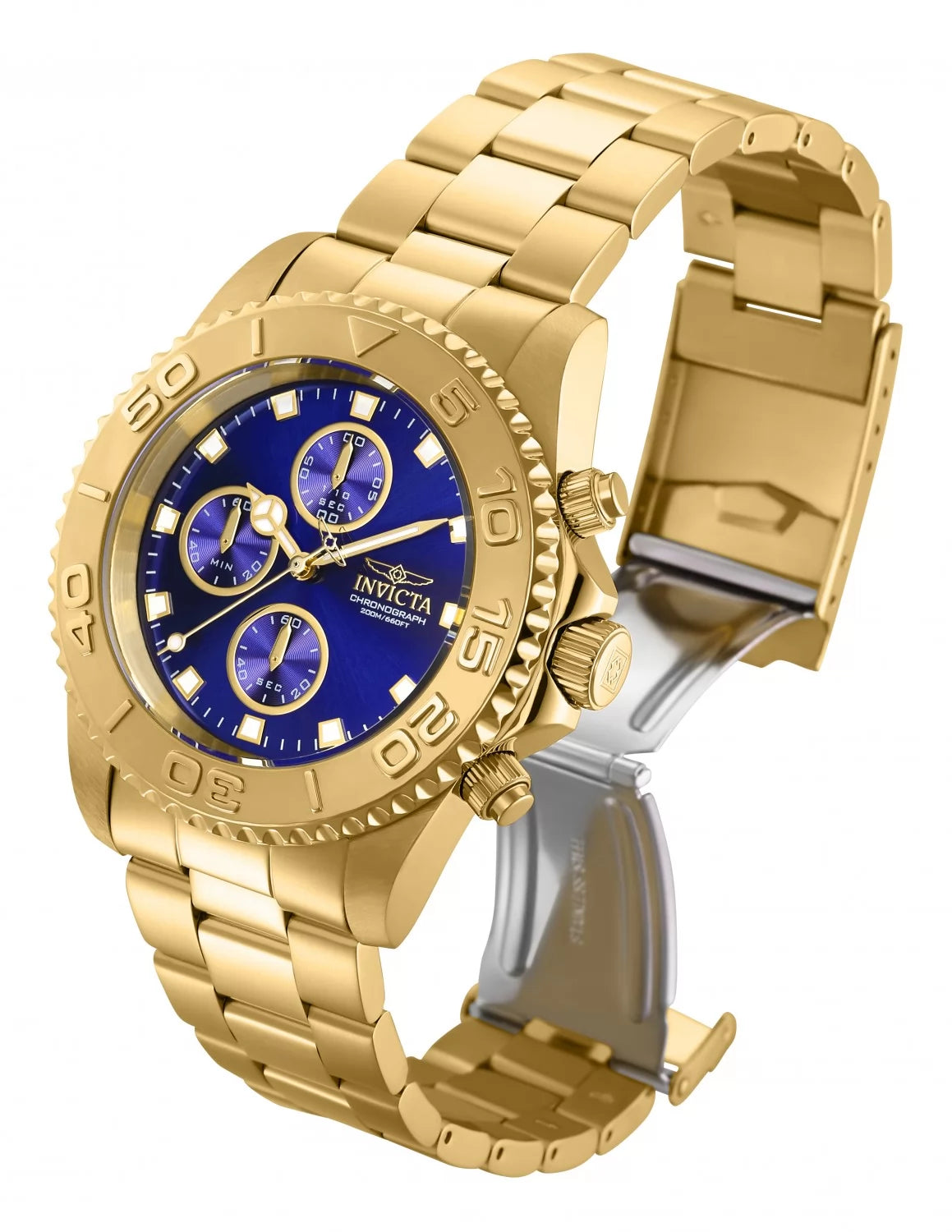 Invicta Men's Pro Diver Atlanta Falcons Quartz Multifunction Blue Dial Watch