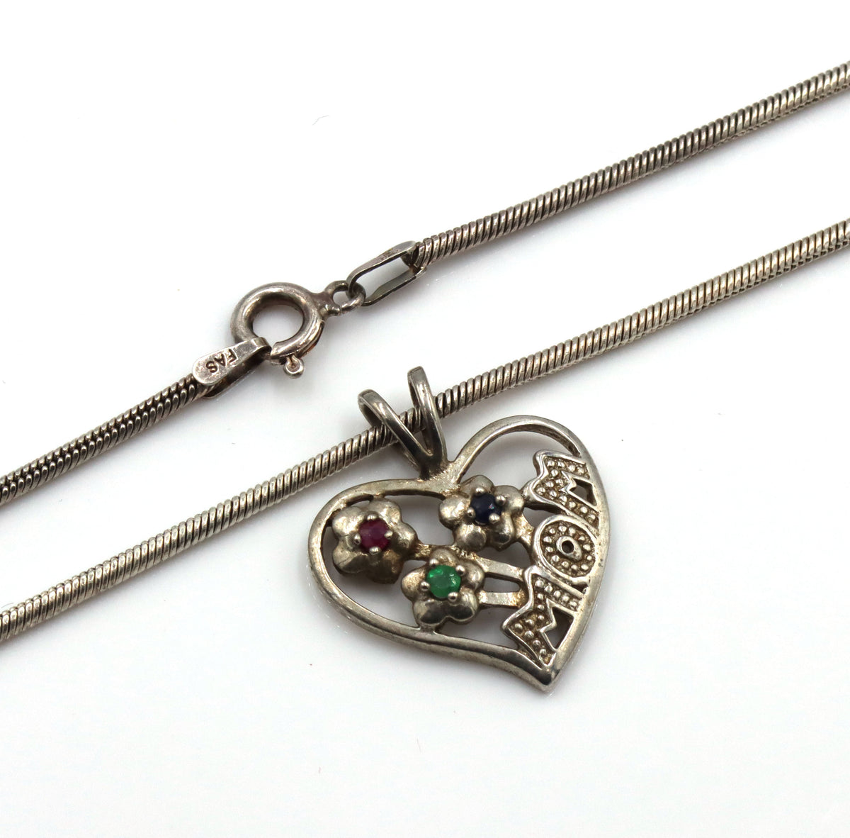 Group lot of 5 Vintage 925 sterling silver necklaces