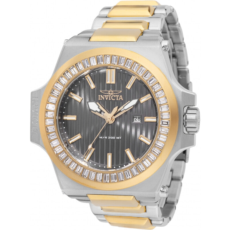 Invicta Akula Quartz Gunmetal Dial Two-Tone Men's Watch
