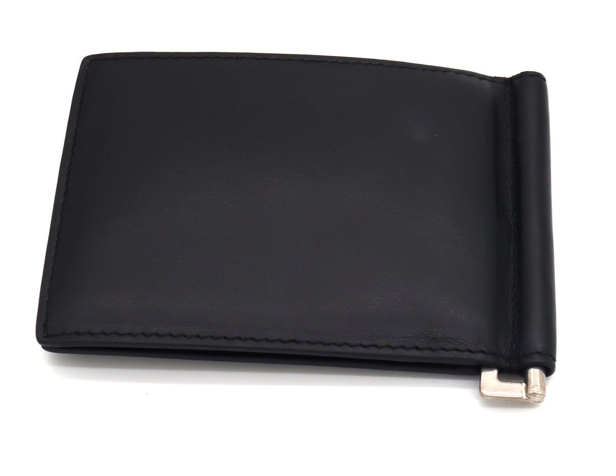 YSL University patch bill clip wallet
