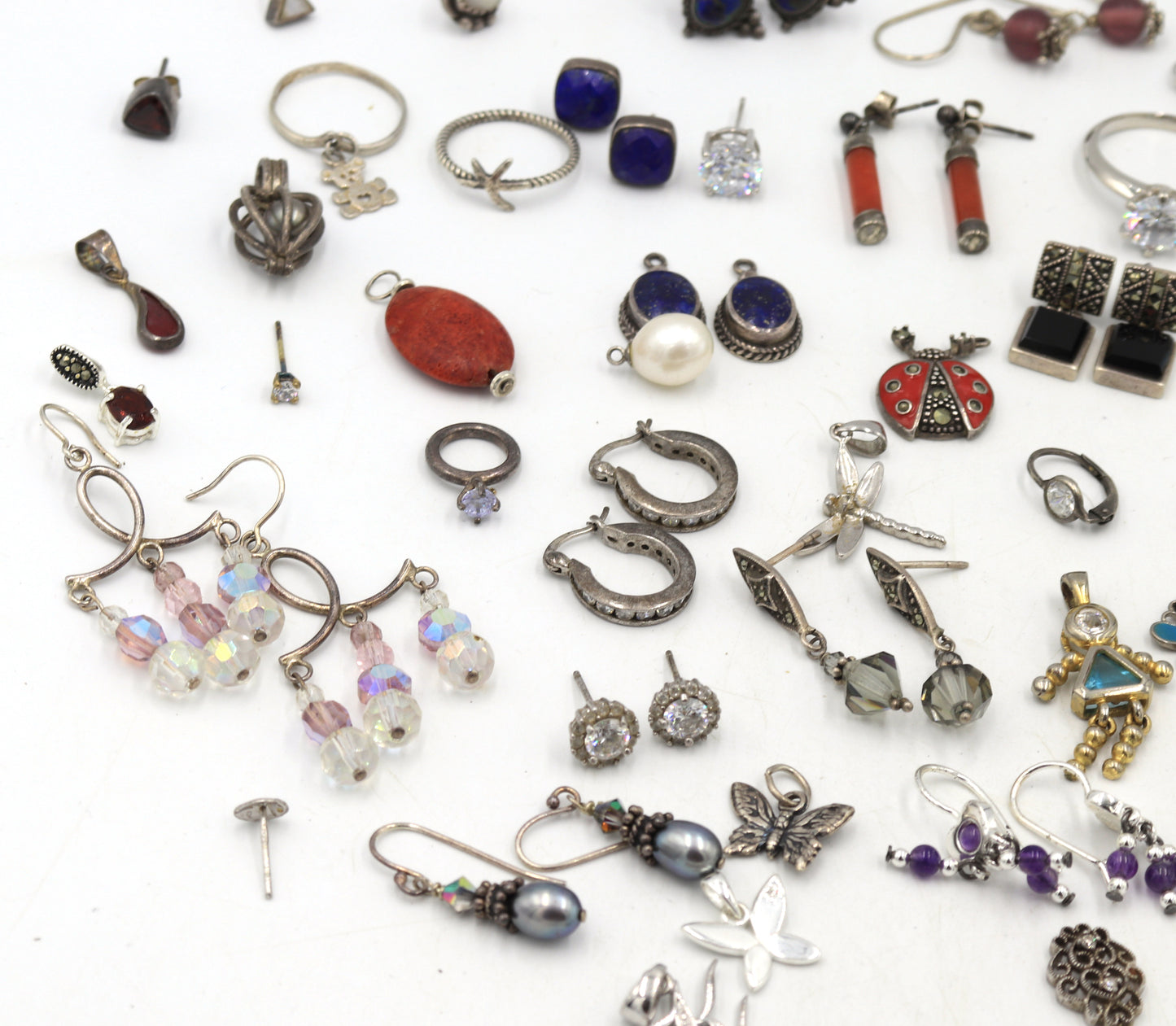Group lot of Vintage 925 sterling silver mixed Jewelry
