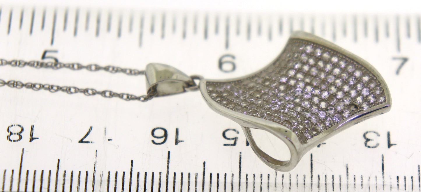 Sterling Silver Cubic Zirconia Necklace