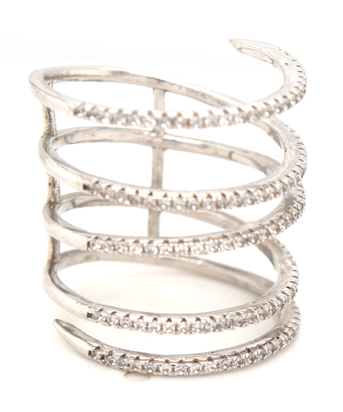 925 Sterling silver negative 3 space ring