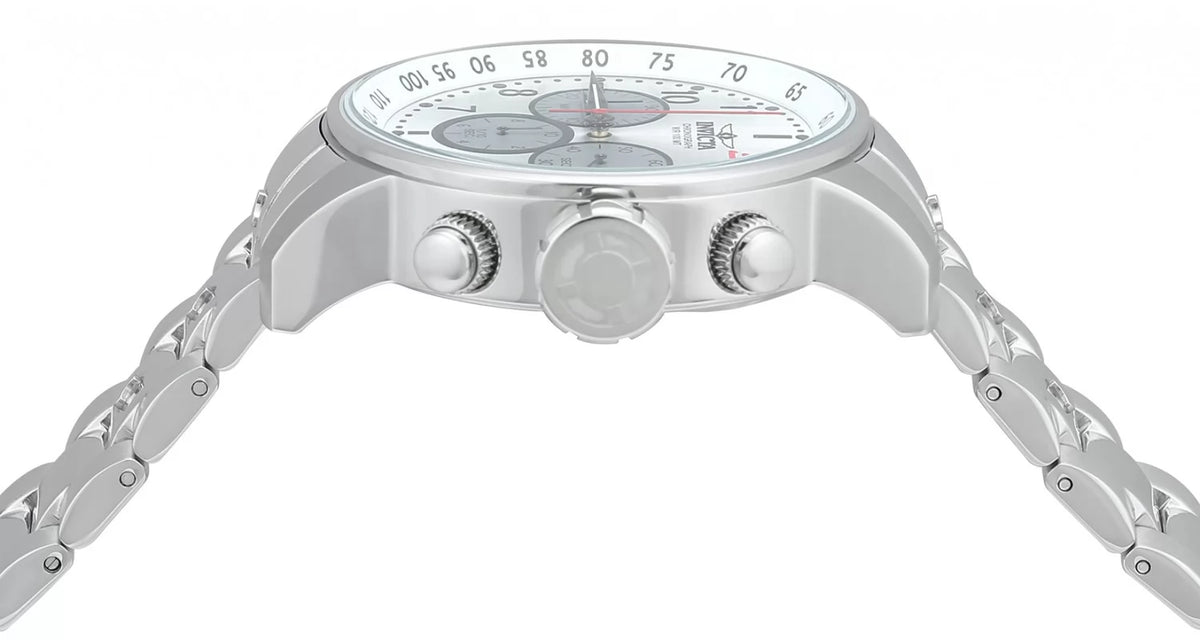 Invicta Men's S1 Rally Quartz Chronograph Silver, Grey Dial Watch