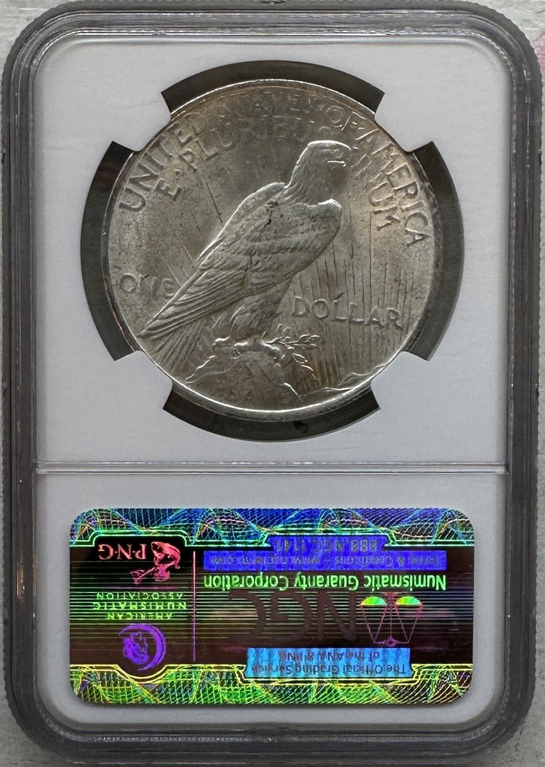 1923 Peace Silver Dollar NGC MS62 Certified