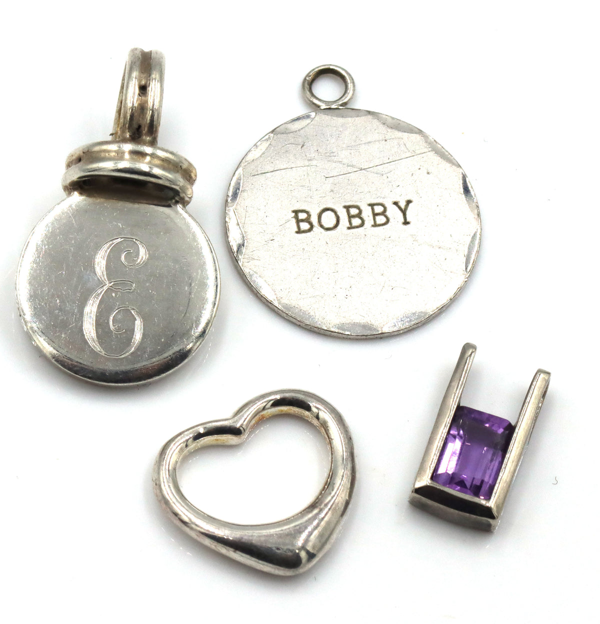 Group lot of 5 Vintage 925 sterling silver charms