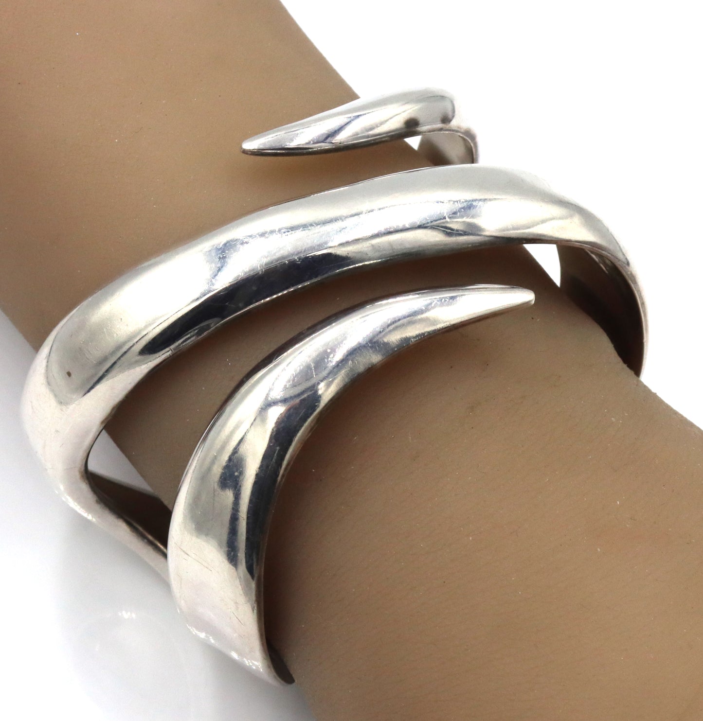925 Sterling silver Mexico signed cuff bangle