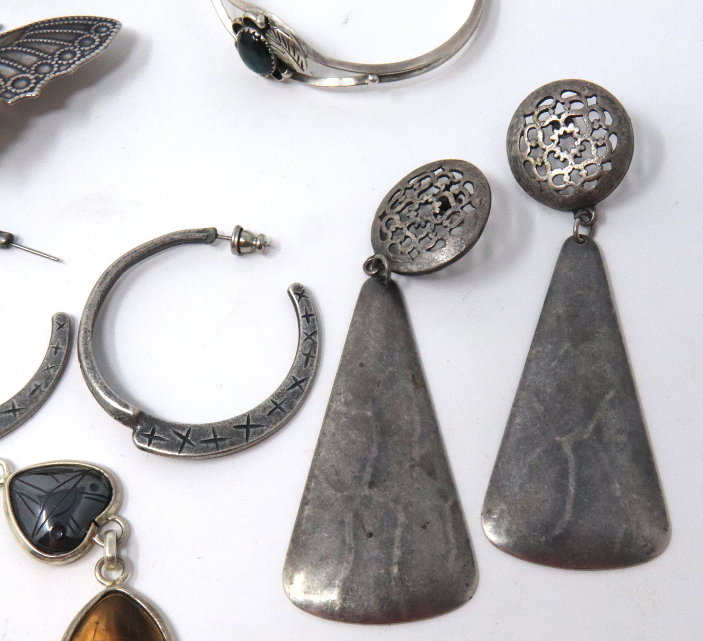 Group Lot of Vintage Sterling Silver Jewelry