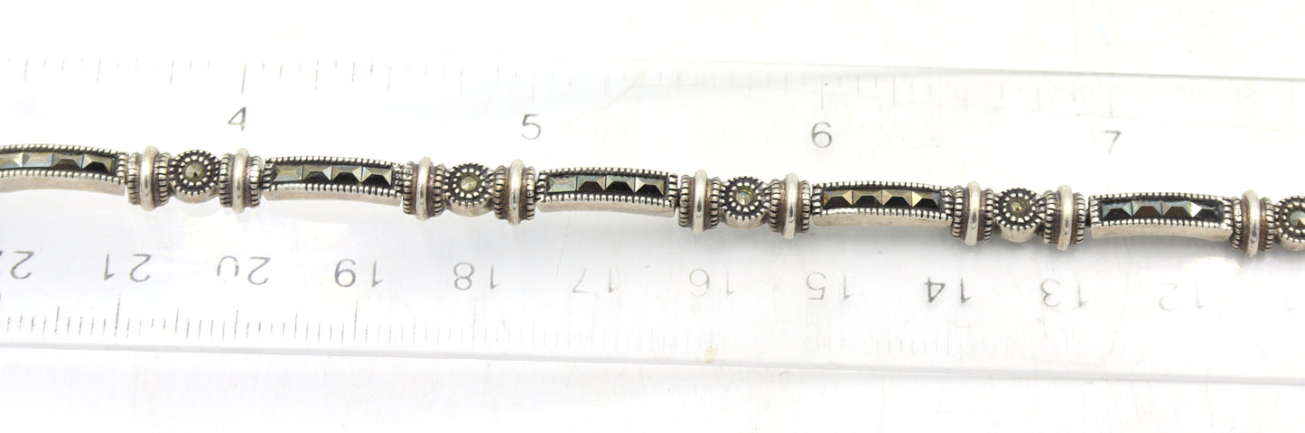 Group lot of 7 Vintage 925 sterling silver bracelets
