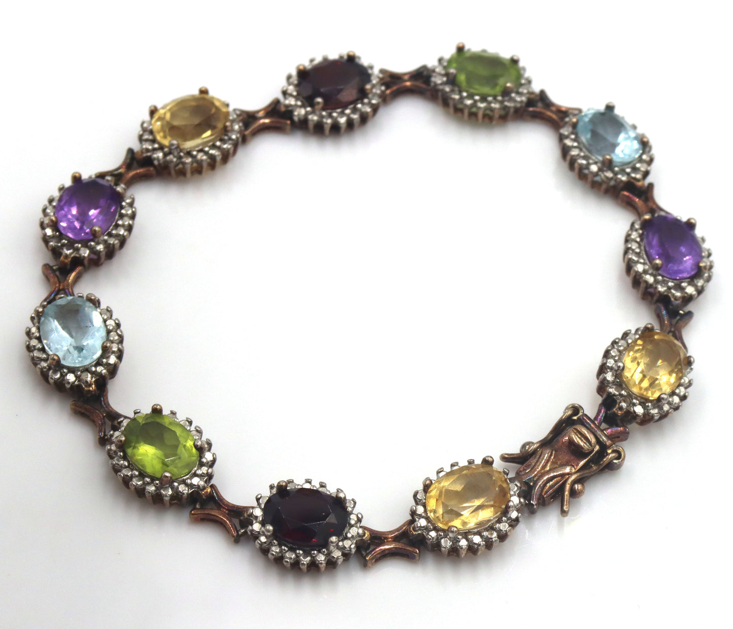 Group lot of 3 vintage 925 sterling silver bracelets