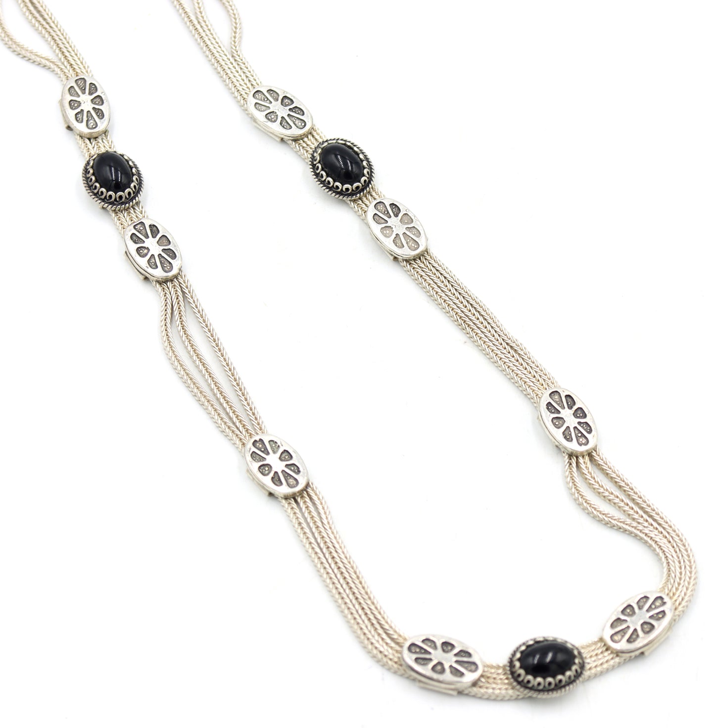 Group lot of 3 Vintage 925 sterling silver necklaces