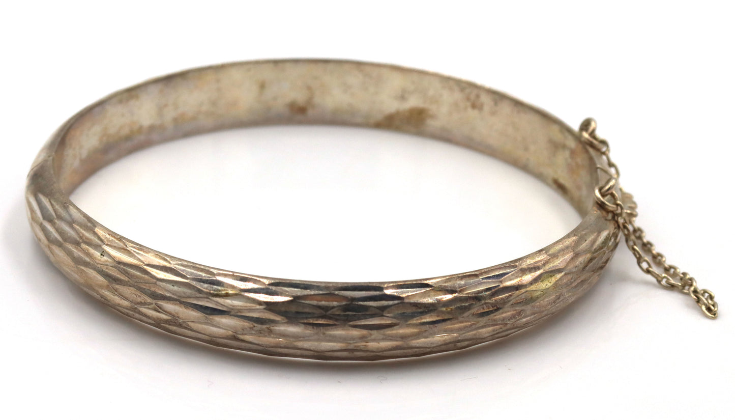 Group lot of Vintage 925 sterling silver cuff bangles