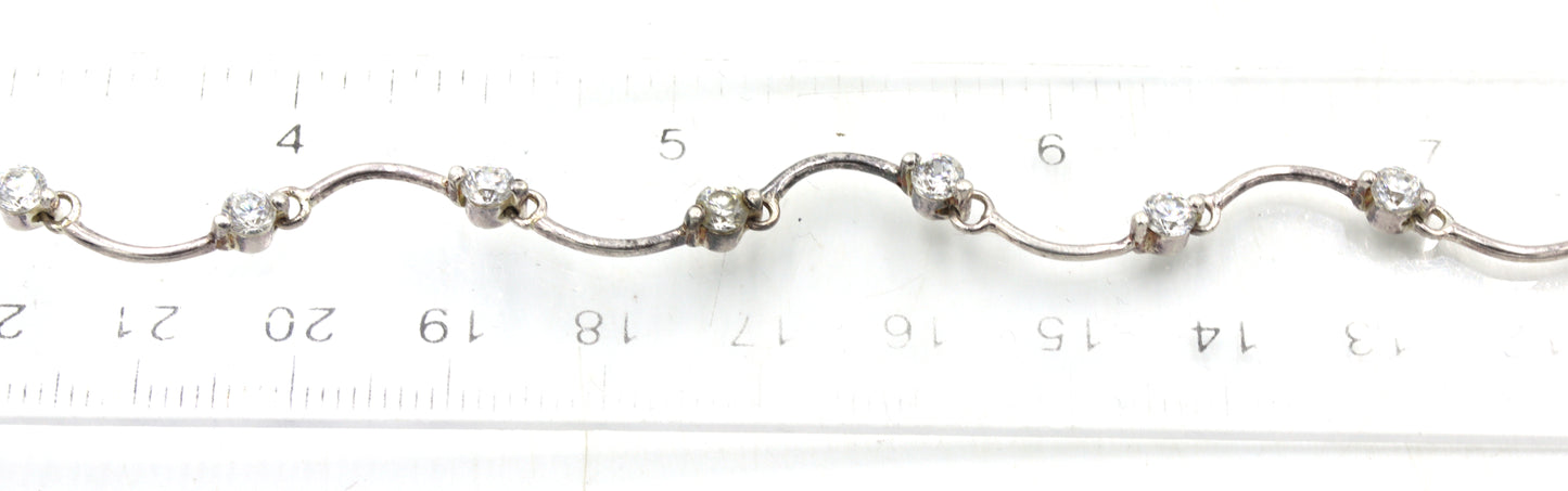 Group lot of 8 Vintage 925 sterling silver bracelets