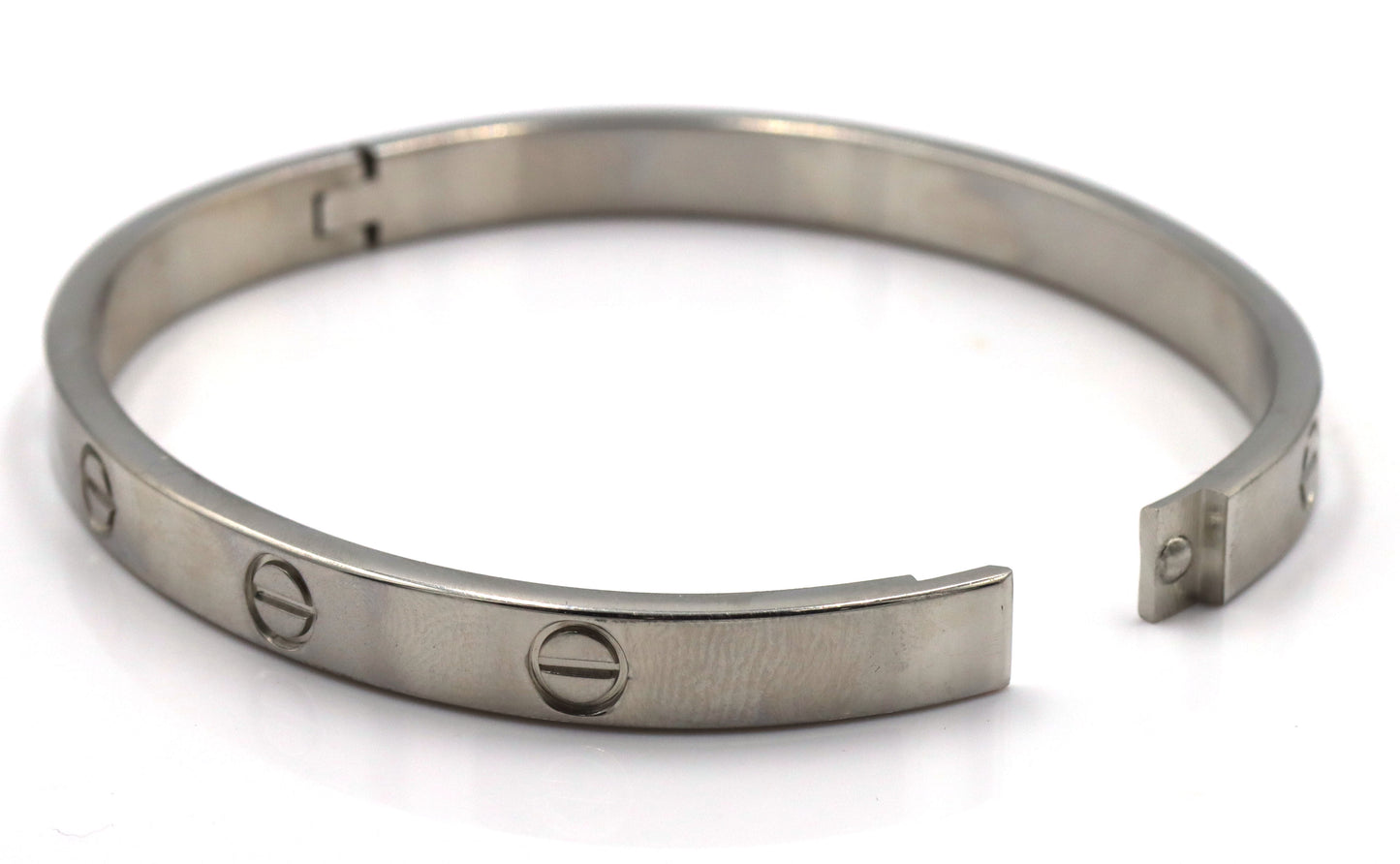 Stainless steel love bangle bracelet