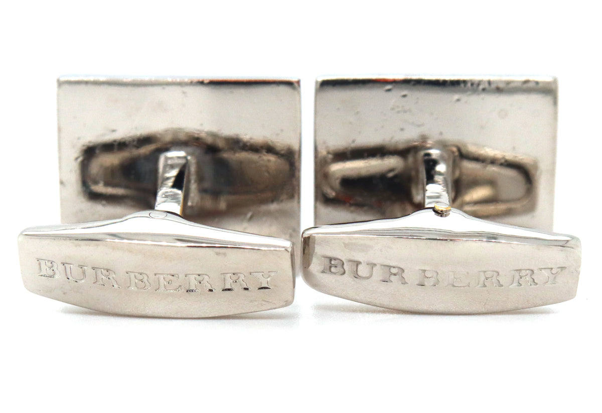 Burberry checkered red cufflinks