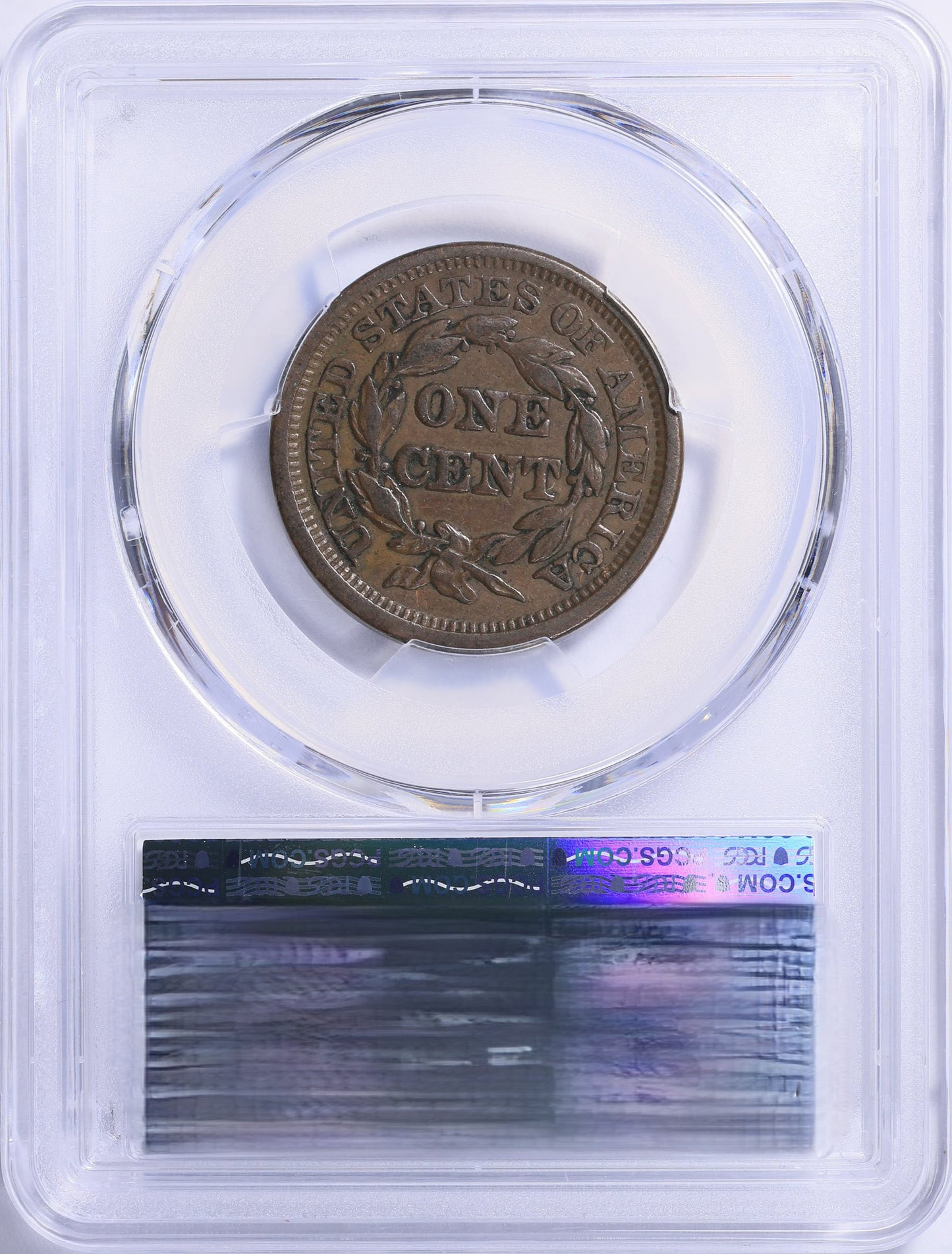 1845 Braided Hair Large Cent PCGS VF-35 BN Choice Mid-Grade Example with Original Color
