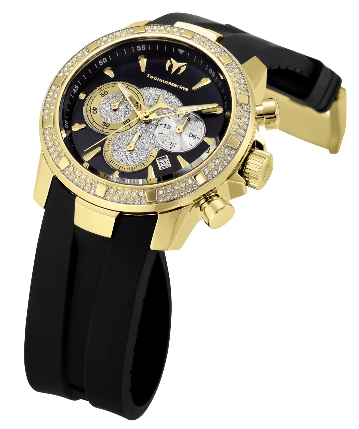 Technomarine Men's UF6 Quartz 3 Hand Black Dial Watch