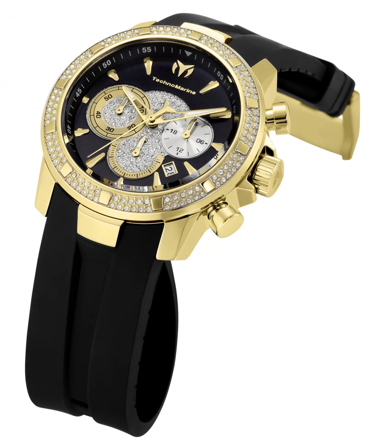 Technomarine Men's UF6 Quartz 3 Hand Black Dial Watch